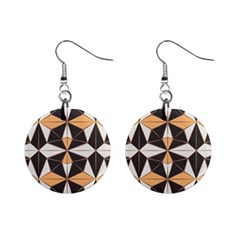 Abstract Pattern Geometric Backgrounds   Mini Button Earrings by Eskimos