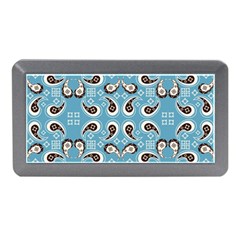 Floral Pattern Paisley Style Paisley Print  Doodle Background Memory Card Reader (mini) by Eskimos