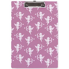 Cupid Pattern A4 Clipboard by Valentinaart