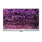 Purple  waves abstract series no2 Business Card Holder Front