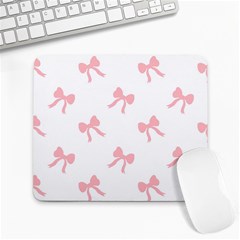 Pink Bow Pattern Large Mousepads by Littlebird