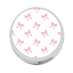 Pink Bow Pattern 4-port Usb Hub (one Side) by Littlebird