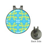 Abstract pattern geometric backgrounds   Hat Clips with Golf Markers Front