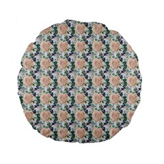 Flowers Pattern Standard 15  Premium Flano Round Cushions by Sparkle