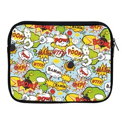 Comic Pow Bamm Boom Poof Wtf Pattern 1 Apple Ipad 2/3/4 Zipper Cases by EDDArt