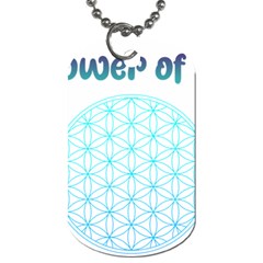 Flower Of Life  Dog Tag (two Sides) by tony4urban