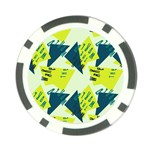 Abstract pattern geometric backgrounds   Poker Chip Card Guard Front