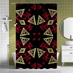 Abstract Pattern Geometric Backgrounds   Shower Curtain 48  X 72  (small)  by Eskimos