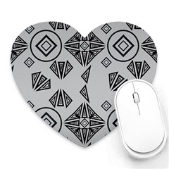 Abstract Pattern Geometric Backgrounds   Heart Mousepads by Eskimos