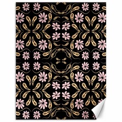 Folk Flowers Print Floral Pattern Ethnic Art Canvas 12  X 16  by Eskimos