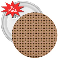 Olimedbege 3  Buttons (10 Pack)  by violetheavensky