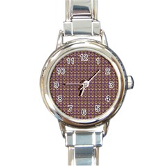 Olimedpurp Round Italian Charm Watch by violetheavensky