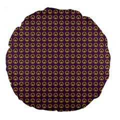 Olimedpurp Large 18  Premium Round Cushions by violetheavensky