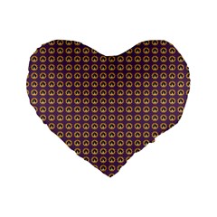 Olimedpurp Standard 16  Premium Heart Shape Cushions by violetheavensky