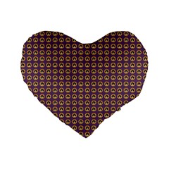 Olimedpurp Standard 16  Premium Flano Heart Shape Cushions by violetheavensky