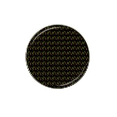 Fern Pattern 2 Black Hat Clip Ball Marker (10 Pack) by violetheavensky