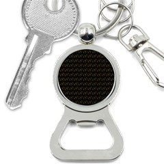 Fern Pattern 2 Black Bottle Opener Key Chain by violetheavensky