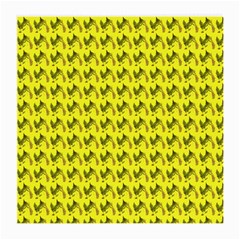 Fern Pattern 2 Yellow Medium Glasses Cloth (2 Sides) by violetheavensky