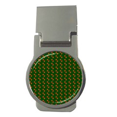 Kawaii Pumpkin Patt Green Money Clips (round)  by violetheavensky