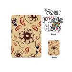 Folk flowers print Floral pattern Ethnic art Playing Cards 54 Designs (Mini) Front - Spade4