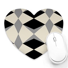 Abstract Pattern Geometric Backgrounds   Heart Mousepads by Eskimos