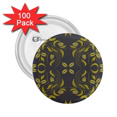 Folk Flowers Print Floral Pattern Ethnic Art 2 25  Buttons (100 Pack)  by Eskimos