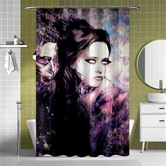 Sakura Girl Shower Curtain 48  X 72  (small)  by MRNStudios