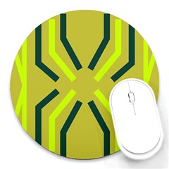 Abstract Pattern Geometric Backgrounds   Round Mousepads by Eskimos