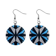 Abstract Pattern Geometric Backgrounds   Mini Button Earrings by Eskimos