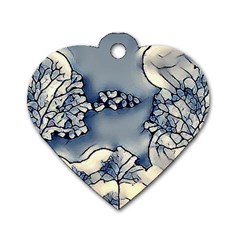 Among Trees3 Dog Tag Heart (one Sided)  by MijizaCreations