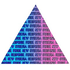 New Cyberia Response Force Wooden Puzzle Triangle by WetdryvacsLair