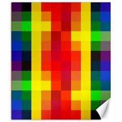 Pride Plaid Canvas 20  X 24  by WetdryvacsLair