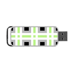 Agender Flag Plaid Portable Usb Flash (one Side) by WetdryvacsLair