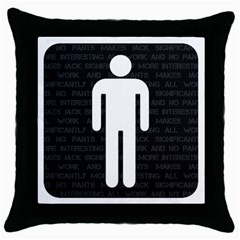 A Wordsearch For Our Times Throw Pillow Case (black) by WetdryvacsLair