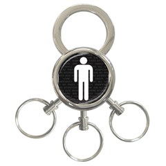 A Wordsearch For Our Times 3-ring Key Chain by WetdryvacsLair