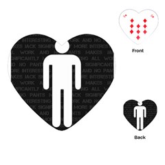 All Work And No Pants Makes Jack Significantly More Interesting Playing Cards Single Design (heart) by WetdryvacsLair