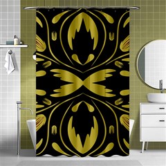 Folk Flowers Print Floral Pattern Ethnic Art Shower Curtain 48  X 72  (small)  by Eskimos