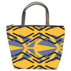 Abstract Pattern Geometric Backgrounds Bucket Bag by Eskimos