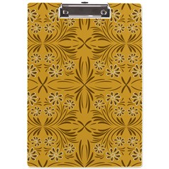 Folk Flowers Print Floral Pattern Ethnic Art A4 Clipboard by Eskimos