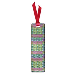 Paris Words Motif Colorful Pattern Small Book Marks by dflcprintsclothing