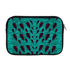 Leaves On Adorable Peaceful Captivating Shimmering Colors Apple Macbook Pro 17  Zipper Case by pepitasart