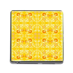 Folk Flowers Print Floral Pattern Ethnic Art Memory Card Reader (square 5 Slot) by Eskimos