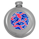 Batik Megamendung Round Hip Flask (5 oz) Front