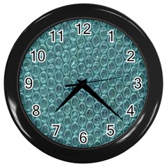 Bubble Wrap Wall Clock (black) by artworkshop