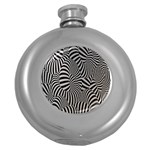 Pattern Round Hip Flask (5 oz) Front