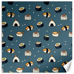 Sushi Pattern Canvas 12  X 12  by Jancukart