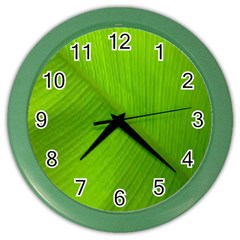 Banana Leaf Color Wall Clock by artworkshop