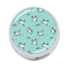 Unicorn Patterns 4-port Usb Hub (two Sides) by Jancukart