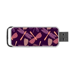 Dragonfly-pattern-design Portable Usb Flash (one Side) by Jancukart