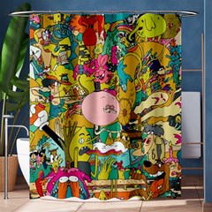 Cartoon Wallpapers Shower Curtain 60  X 72  (medium)  by Jancukart